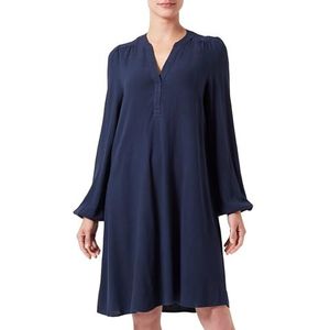 SELECTED FEMME Dames Slfviva Ls korte V-hals jurk Noos blousejurk, Dark Sapphire, 38