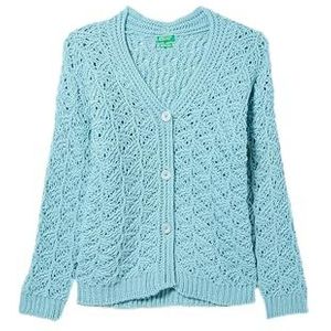 United Colors of Benetton Cardigan M/L 1276Q600E trui, lichtblauw 33U, L voor meisjes