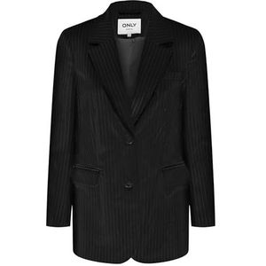 Onlreina L/S Pinstripe Blazer TLR, zwart, 46