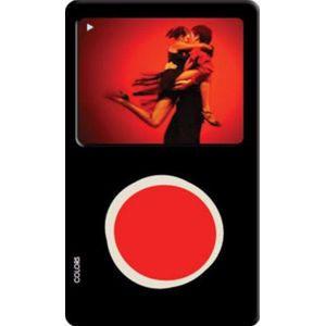 Zofunk C 00-04 Colors tas voor iPod Video 60 80GO/5 g, siliconen, zwart/rood