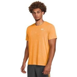 Under Armour Heren Launch Splatter Tee T-shirt, Nova Oranje, XS/S
