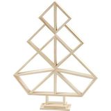 Geometrische houten kerstboom, H: 40 cm, B: 31 cm, keizerin hout, 1 st
