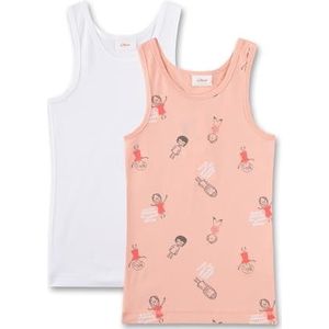 s.Oliver Onderhemd voor meisjes, dubbelpak, blossom, 140 cm