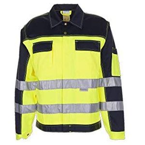 Planam 2007030 waarschuwingsbescherming taillejas, geel/marine, maat 30