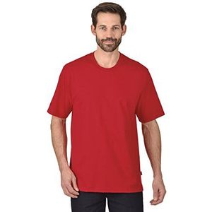 Trigema Heren T-shirt van 100% katoen, rood (kersen), XS
