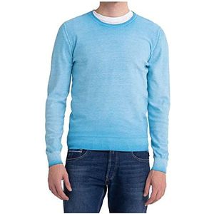 Replay Heren UK2656 trui, 180 NEON Sky, XL, 180 Neon Sky, XL