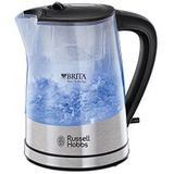 Russell Hobbs Purity Waterkoker, 1 Liter, BRITA MAXTRA+ Waterfilter, Uitneembaar Filter, Transparant, Blauw Licht, 2200 Watt, 22850-70