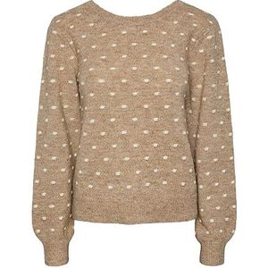 PIECES - Pcjessica LS - Omkeerbare Knit Sweater - Mink
