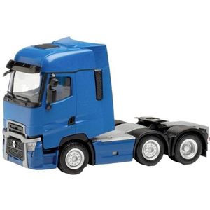 herpa 315104 Renault T Facelift 6×2 trekker, blauw model vrachtwagen miniatuurmodellen klein model verzamelbaar stuk detailgetrouw