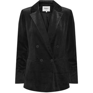 ONLASTRID-Elsy L/S FIT Velvet Blazer TLR, zwart, 34