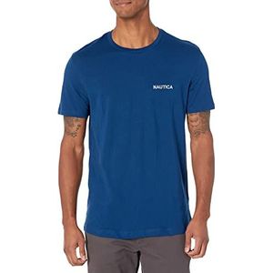 Nautica T-shirt met ronde hals voor heren met korte mouwen