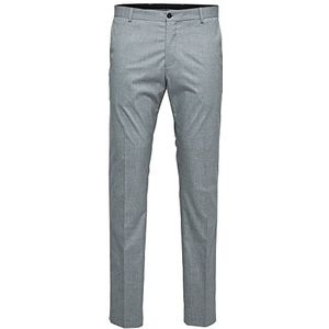 SELECTED HOMME Slhslim-mylologan Light Grey TRS B Noos kostuumbroek voor heren, lichtgrijs melange, 40 EU, lichtgrijs gem., 40