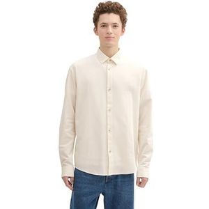 TOM TAILOR Denim heren overhemd, 10348 - Gardenia White, XXL