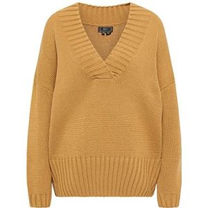 LEOMIA Dames gebreide trui 11019360-LE02, camel, M/L, kameel, M/L