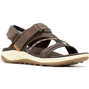 Merrell - Terran 4 Backstrap - Sandalen - Zwart - Leer/Gerecycled Textiel