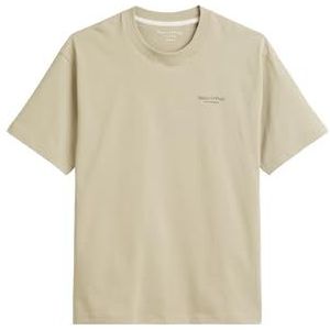 Marc OPolo heren T-shirt met rugprint relaxed fit, Pure kasjmier, XXL