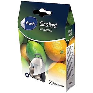 Electrolux ESMA S-fresh geurgranulaat (4 zakjes, limoen en mandarijn, luchtverfrisser, geur van citrusvruchten, eenvoudig in gebruik, verse stofzuigerlucht)