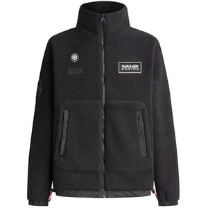 Red Bull Racing X Pepe Jeans Heren EXPLORER FLEECE Sweatshirt, Zwart (ZWART), XXL, Zwart (zwart), XXL