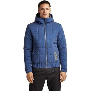 G-STAR RAW Meefic Square Quilted Herenjas, Multicolor (Reflective Sea Blue C550-d531), S