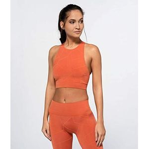 Dames sporttop, Sportbeha, Yoga, Fitness en vrije tijd, naadloos, Ademend, Antiallergisch en zonder externe naden, Made in Italy