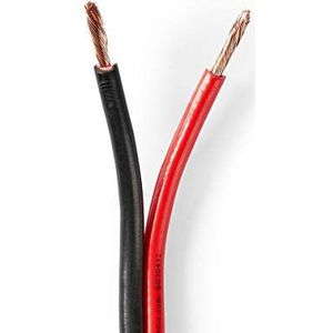 Nedis CAGW2500BK250 audio kabel 25 m Zwart, Rood