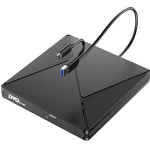 Externe CD/DVD-Drive - USB 3.0 - Draagbaar - Voor PC/Laptops