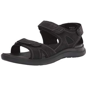 Nunn Bush Men's Rio Vista 3 Strap River Sandal Water Shoe, Black,9 M US