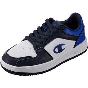 Champion Rebound 2.0 Low B GS, sneakers voor kinderen en jongeren, Wit marineblauw Ww007, 38.5 EU
