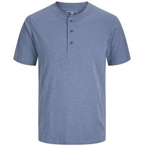 JACK & JONES Heren Jprblunixs Henley Ss Tee Sn, Coronet Blue, S