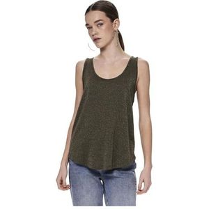 PIECES Dames Pcbillo Tanktop Lurex Noos Bc Tanktop, Grape Leaf/Detail: goud Lurex, XS