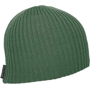 Ortovox Double Rib Logo Beanie muts, uniseks, volwassenen, Green Forest, één maat