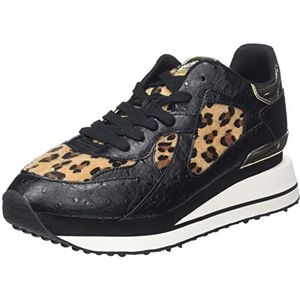 Replay Lucille Leo Sneakers voor dames, 1004BLACK BEIGE, 36 EU