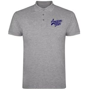 AMERICAN COLLEGE USA Polo's Shirts Mixtes Hommes et Femmes, Grijs, S, Grijs, S