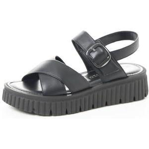 Marco Tozzi 2-28290-44 damessandalen, zwart, 36 EU, zwart, 36 EU