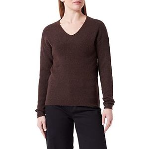 ONLY Dames Onlcamilla V-hals L/S KNT Noos Pullover, Mulch/detail: melange, S