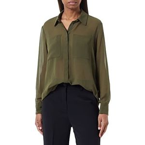 Sisley Womens 593YLQ01U Shirt, Green 35A, L