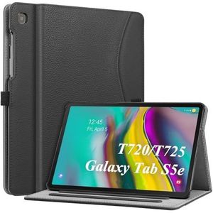 Fintie Hoes Case voor Samsung Galaxy Tab S5e 10,5 Inch SM-T720/T725 2019 Tablet, Multi-hoek Kunstleer Beschermhoes met Documentsleuven en Automatische Slaap-waak Functie, Zwart