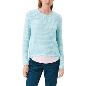 Q/S designed by Damestrui met lange mouwen, regular fit, lichtblauw, XXL