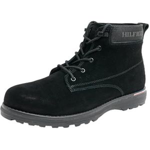 Tommy Hilfiger Heren Corporate Outdoor Suede Boot (FM0FM05147), zwart (zwart), 6.5 UK, Zwart, 40 EU