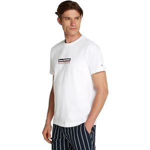 Tommy Hilfiger - Hilfiger Box TEE MW0MW38079 - T-shirt - Wit
