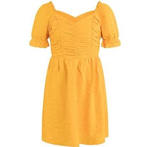EYOTA Dames off-shoulder mini-jurk 19323127-EY01, oranje, S, oranje, S