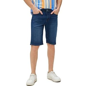 Koton Heren denim buttoned pocket gedetailleerd katoenen shorts, dark indigo (741), 31