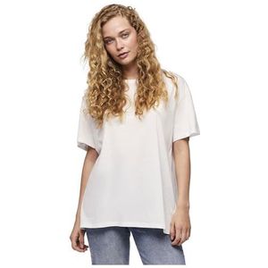 PIECES Pcsara Ss Oversized Tee Noos T-shirt voor dames, wit (bright white), S