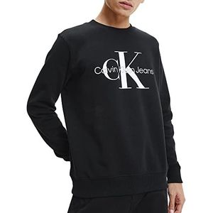 Calvin Klein Jeans Heren Sweatshirt Core Monologo zonder capuchon, zwart (Ck Black), M
