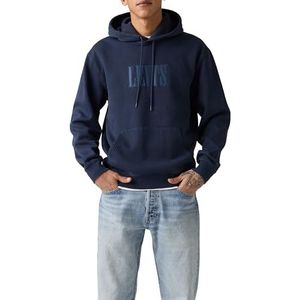 Levi's - 38479-0380 - Sweatshirt - Marineblauw - Relaxed - Katoen - Lange Mouwen