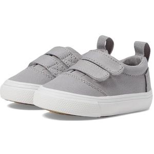 TOMS Uniseks Fenix Double Strap sneakers voor kinderen, Drizzle Grey Canvas, 22 EU