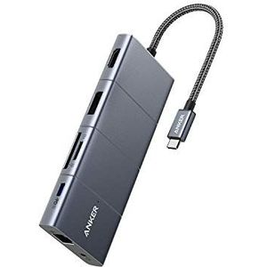 Anker - PowerExpand+ 11-in-1 USB Hub - Zwart - USB-C - HDMI 4K@60Hz