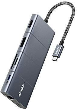 Anker - PowerExpand+ 11-in-1 USB Hub - Zwart - USB-C - HDMI 4K@60Hz