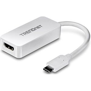 TRENDnet TUC-HDMI USB-C naar HDMI 4K UHD Display Adapter, USB Type C, HDTV, 30Hz, ondersteunt Windows en Mac OS 10.6 en hoger, 2 jaar garantie, 5,5 inch lengte