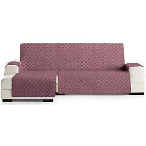 Eysa Mist bankovertrek, polyester, C/8 bordeaux-grijs, Chaise longue 240 cm. Geschikt voor banken van 250 tot 300 cm.